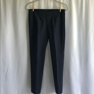 Navy Cropped Theory Trousers